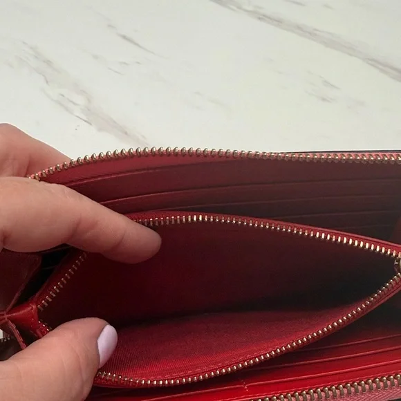 Christian Louboutin Studded Zip-Around Wallet - Pink - Picture 10 of 14